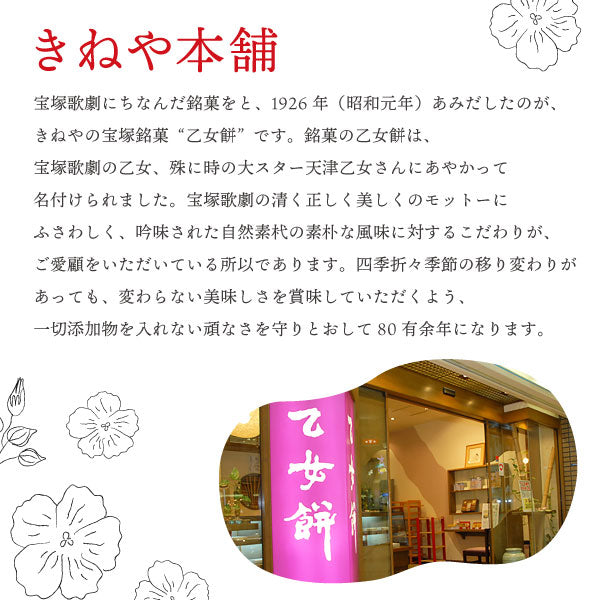きねや本舗 乙女餅(15個入)【送料込】
